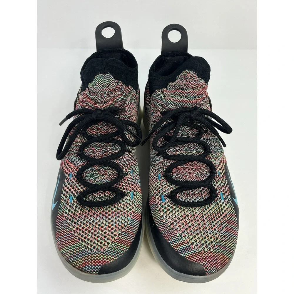 Nike KD 11 Size 8.5 Men Flyknit Fruity Pebble AO2604-001 Low Top Shoes Sneakers
